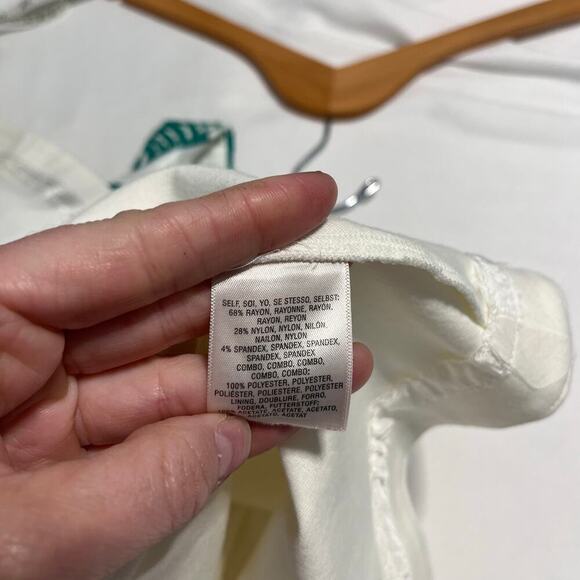 Anthropologie moulinette soeurs arbor green lace overlay dress size 6 - Picture 6 of 10